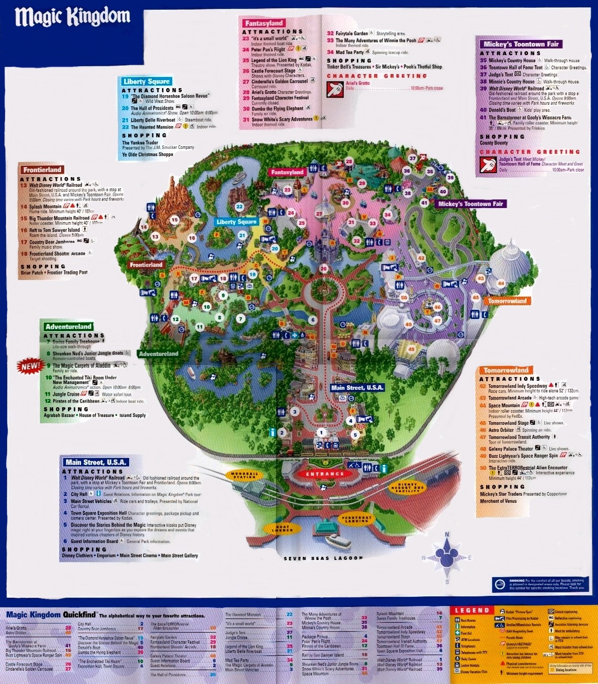 Magic Kingdom Park Map (click on map for larger view)