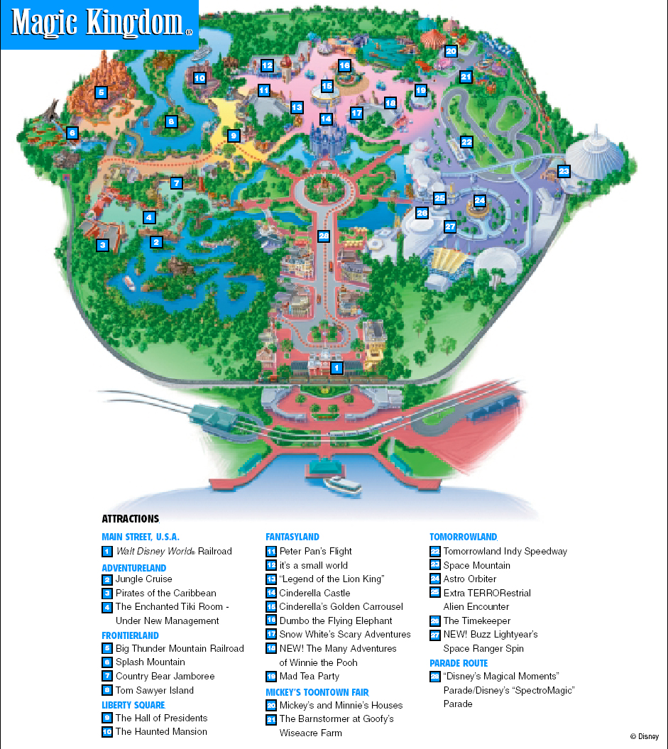 Disney World Map Magic Kingdom Pdf Map of world