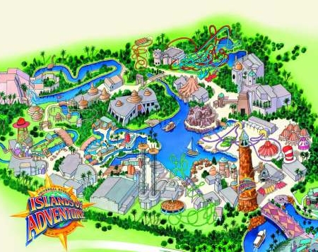 Map of Islands of Adventure